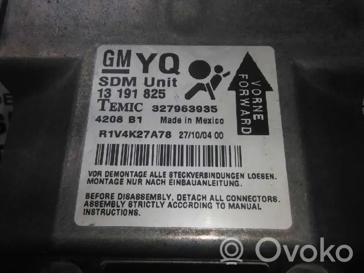 Opel Astra G Turvatyynyn ohjainlaite/moduuli 