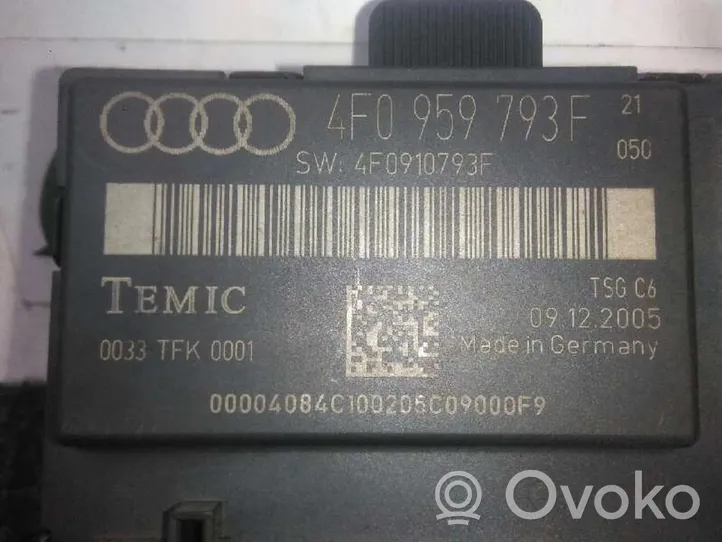 Audi A6 S6 C6 4F Centralina cancello 