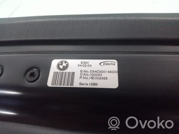 BMW 6 E63 E64 Finestrino/vetro retro E64C300145000