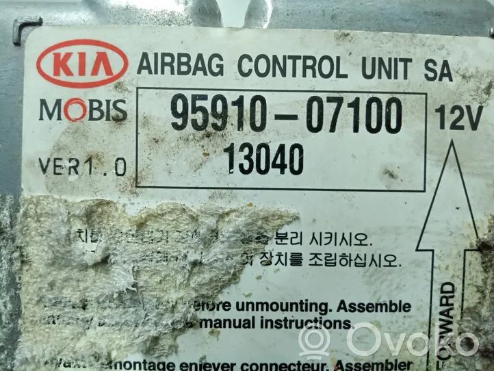 KIA Picanto Module de contrôle airbag 9591007100