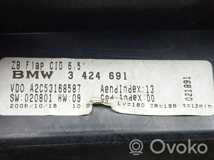 BMW X3 E83 Schermo del visore a sovrimpressione 