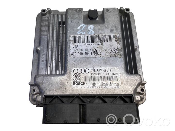 Audi A6 S6 C6 4F Variklio valdymo blokas 4F0907401B