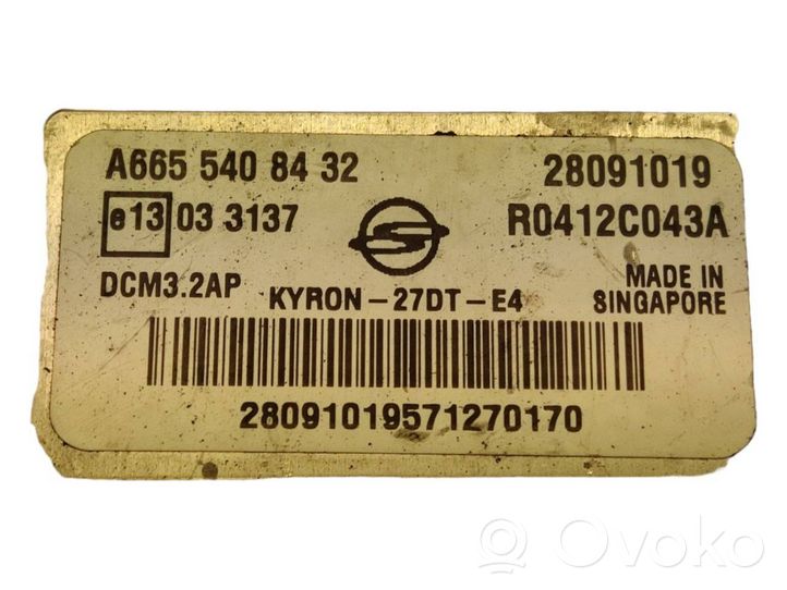 SsangYong Kyron Calculateur moteur ECU A6655408432