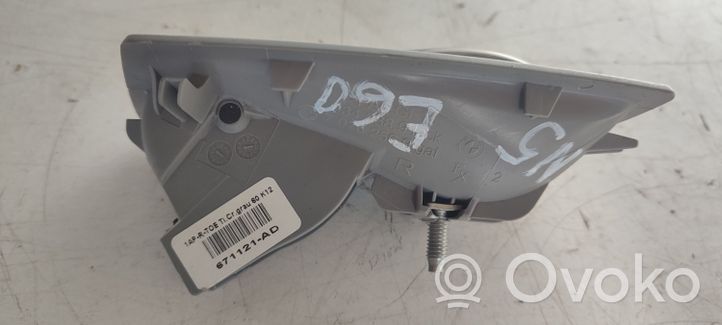 BMW 5 E60 E61 Rivestimento della maniglia interna per portiera posteriore 671121