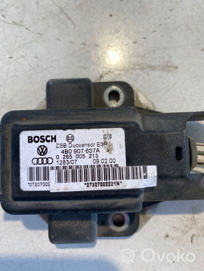 Audi A6 S6 C7 4G Sensore di imbardata accelerazione ESP 4B0907637A