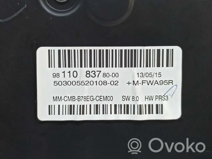 Citroen C4 II Picasso Tachimetro (quadro strumenti) 9827062880