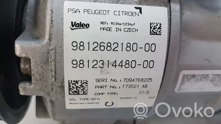 Peugeot 3008 II Compresseur de climatisation 9812314480