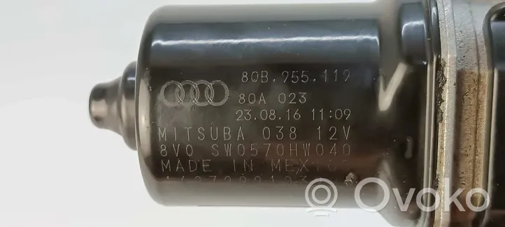 Audi Q5 SQ5 Etupyyhkimen vivusto ja moottori 80B955023A