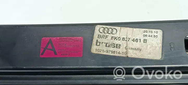 Audi A4 S4 B8 8K Etuoven ikkunan nostin moottorilla 8K0837461