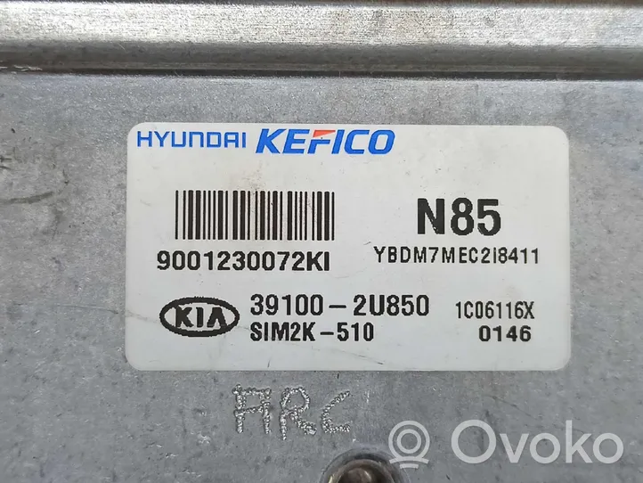 KIA Stonic Engine control unit/module ECU 39100-2U850