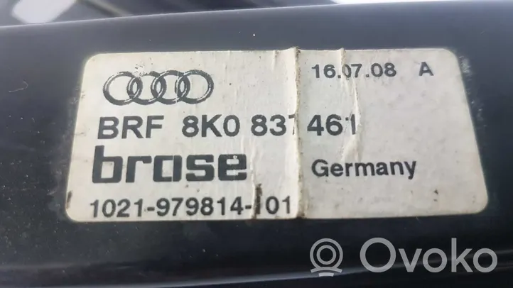 Audi A4 S4 B8 8K Etuoven ikkunan nostin moottorilla 