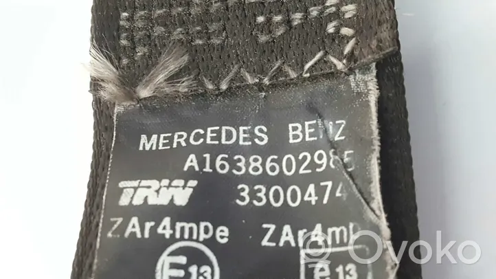 Mercedes-Benz ML W163 Cintura di sicurezza anteriore 3300474