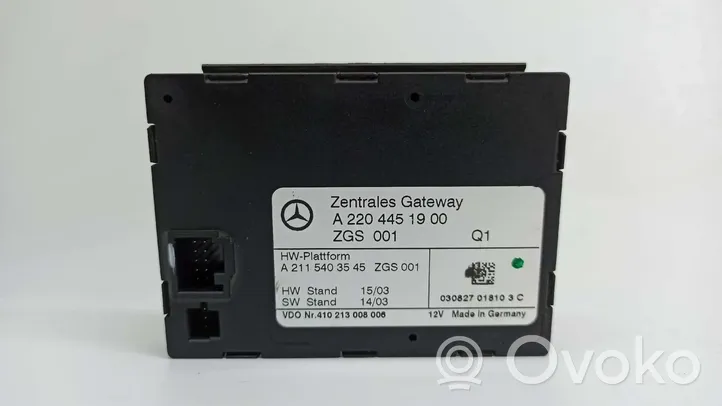 Mercedes-Benz S W220 Moduł / Sterownik komfortu A2205402445