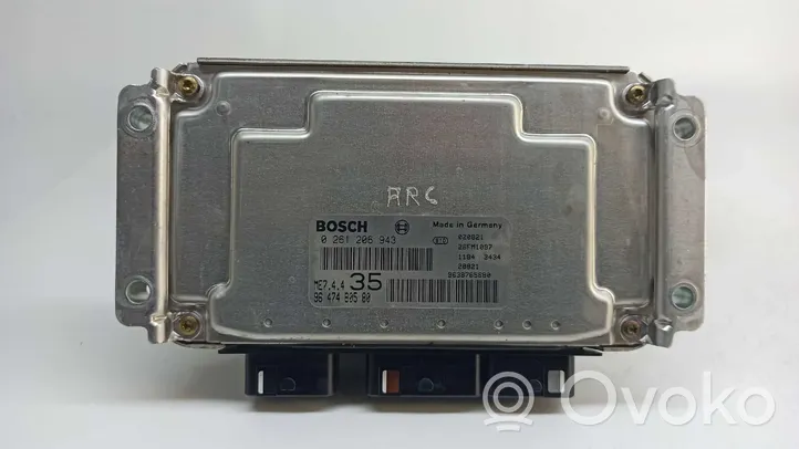 Peugeot 307 Unité de commande, module ECU de moteur 0261206943