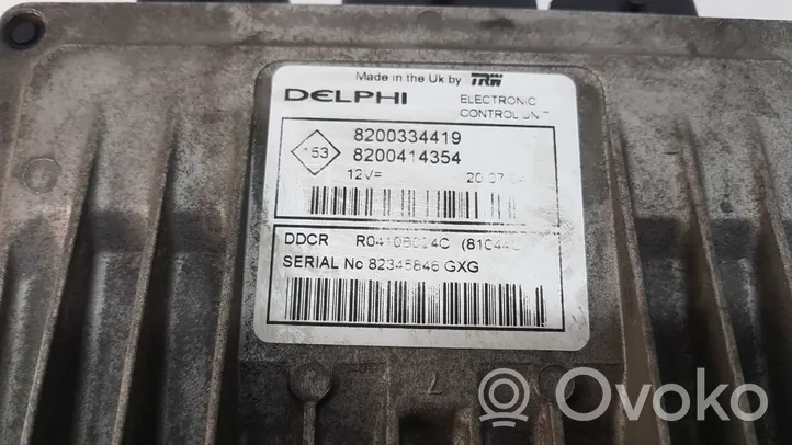 Renault Megane II Komputer / Sterownik ECU silnika 8200414354