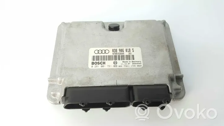 Audi A4 S4 B5 8D Unidad de control/módulo ECU del motor 0281001721