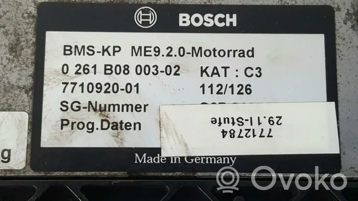 BMW 4 F36 Gran coupe Centralina/modulo motore ECU 0261B08003-02