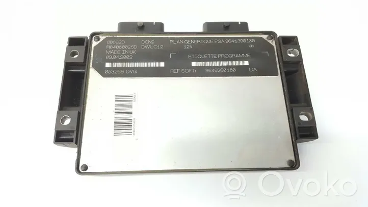 Peugeot Partner Unité de commande, module ECU de moteur 9641390180