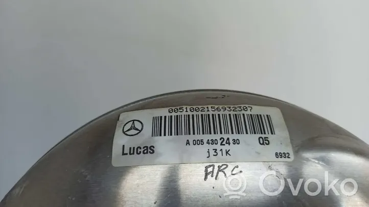 Mercedes-Benz S W220 Stabdžių vakuumo pūslė A0054302530