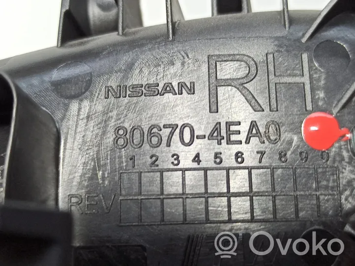 Nissan Qashqai+2 Priekinė atidarymo rankenėlė vidinė 80670-4EA0