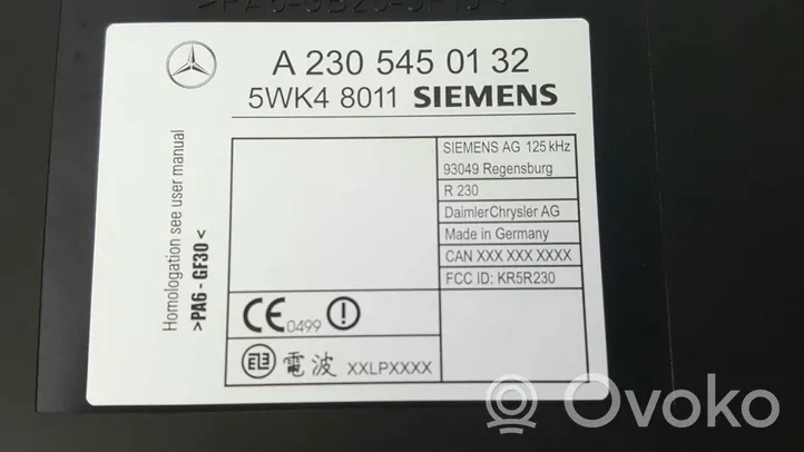 Mercedes-Benz S W220 Muut ohjainlaitteet/moduulit 5WK48011