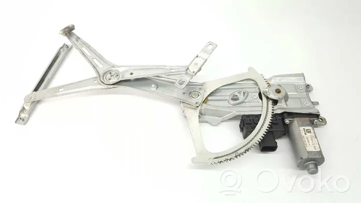 Opel Astra H Front door window regulator with motor 13101479