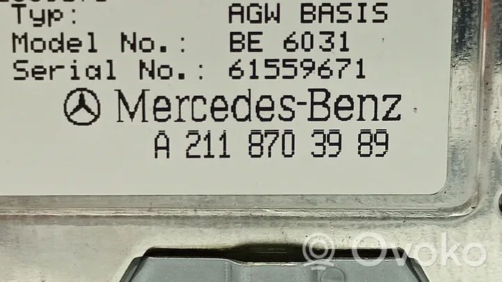 Mercedes-Benz E W211 GPS-navigaation ohjainlaite/moduuli A2118706689