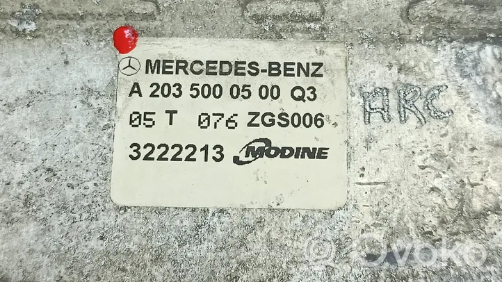 Mercedes-Benz C W203 Refroidisseur intermédiaire 