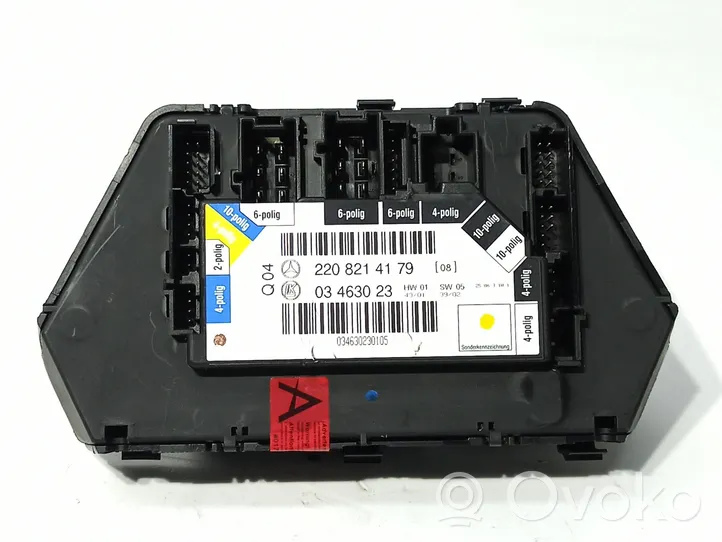 Mercedes-Benz S W220 Interruptor de control del asiento A22082141797C45