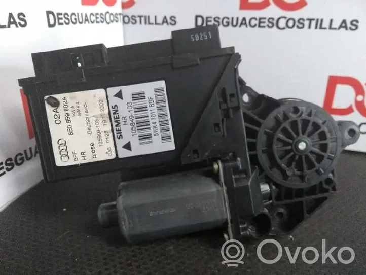 Audi A4 S4 B6 8E 8H Moteur de lève-vitre de porte arrière 8E0959802A