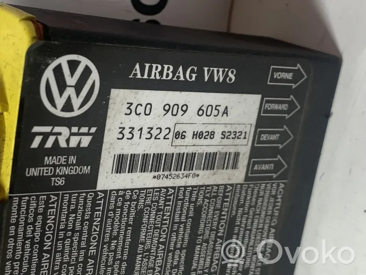 Volkswagen PASSAT B6 Oro pagalvių valdymo blokas 3C0909605A