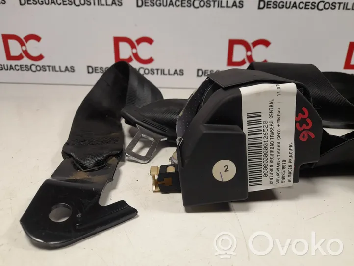 Volkswagen Tiguan Ceinture de sécurité arrière centrale (siège) 5N0857807B