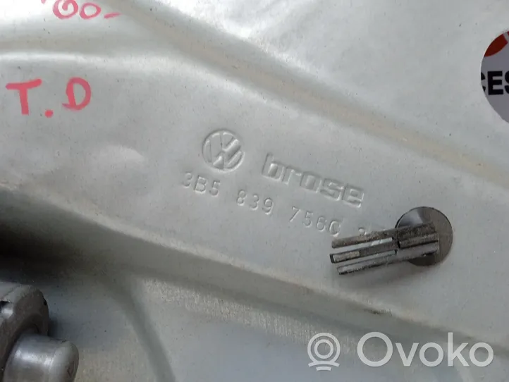 Volkswagen PASSAT B5 Mécanisme lève-vitre de porte arrière avec moteur 3B5839756C