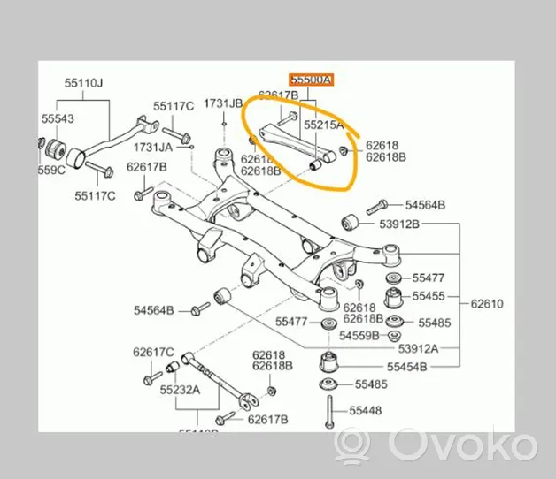 KIA Sportage Takatukivarsi 552202E500