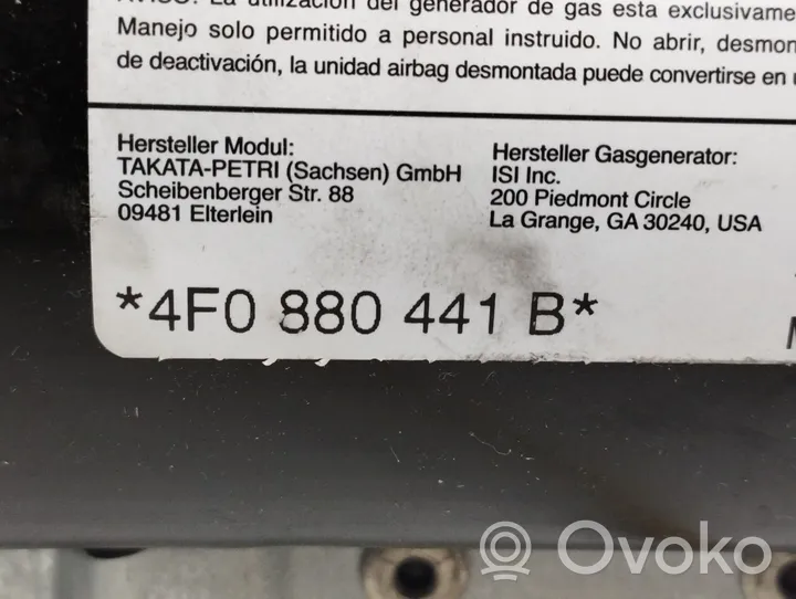 Audi A6 S6 C6 4F Fondairbag 4F0880441B