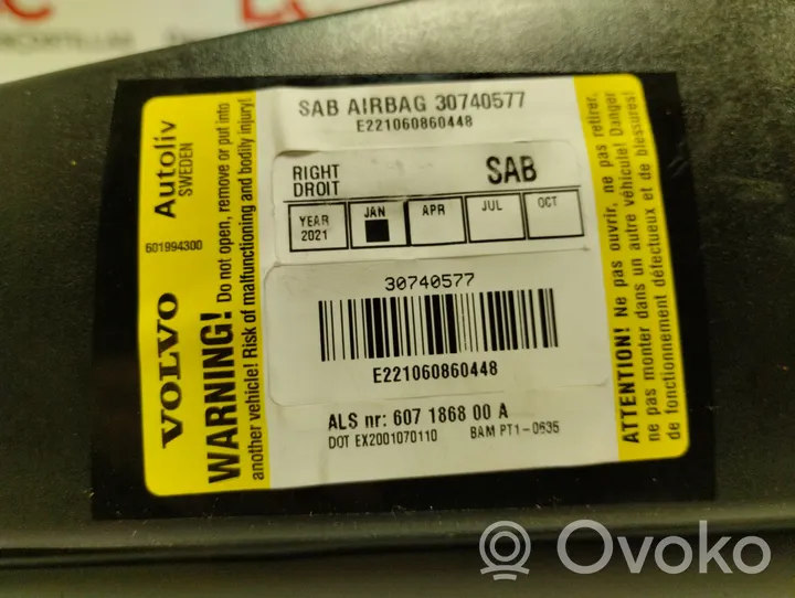 Volvo V50 Matkustajan turvatyyny 30740577