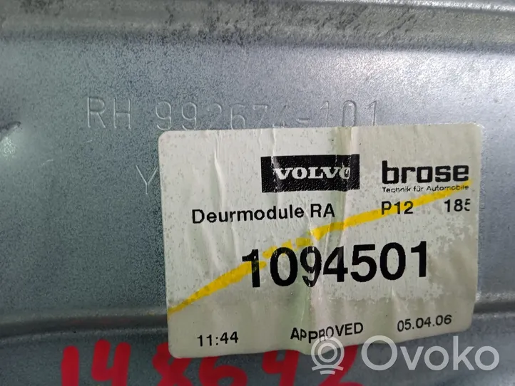 Volvo V50 Mécanisme lève-vitre de porte arrière avec moteur 8679083