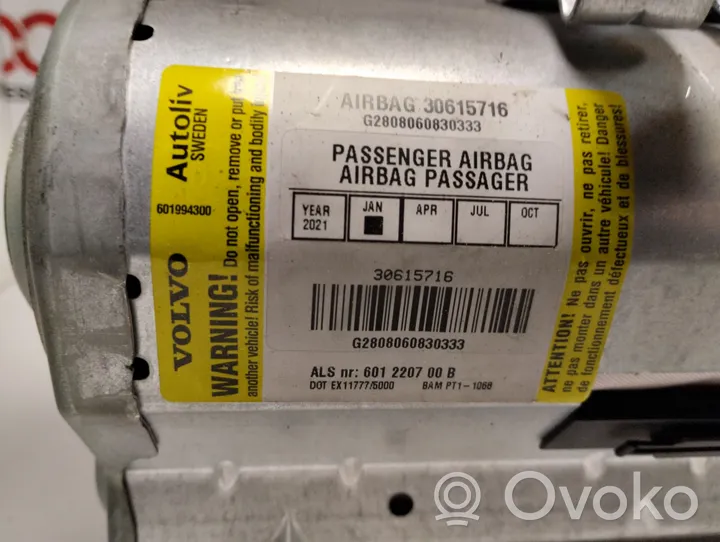 Volvo V50 Airbag del passeggero 30615716