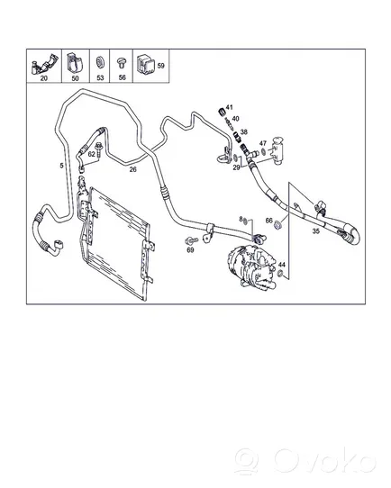 Mercedes-Benz Vaneo W414 Autres pièces de clim A1688300215