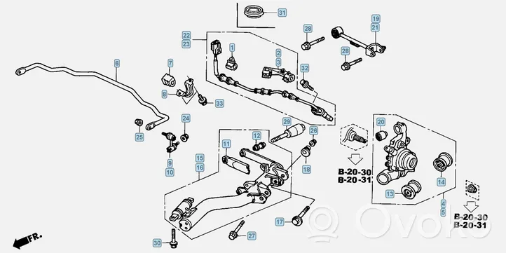 Honda CR-V Rear control arm 52390S9A981