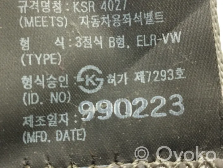 Hyundai Atos Classic Pas bezpieczeństwa fotela przedniego HS090223R70626
