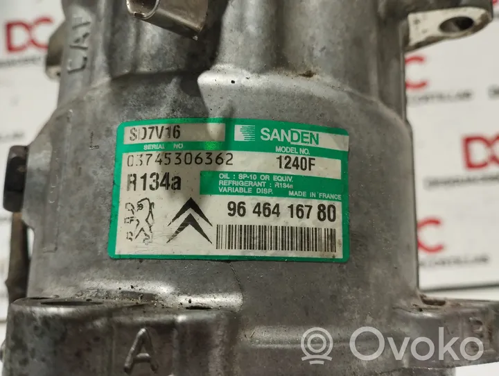 Citroen C5 Compresor (bomba) del aire acondicionado (A/C)) SD7V161240F