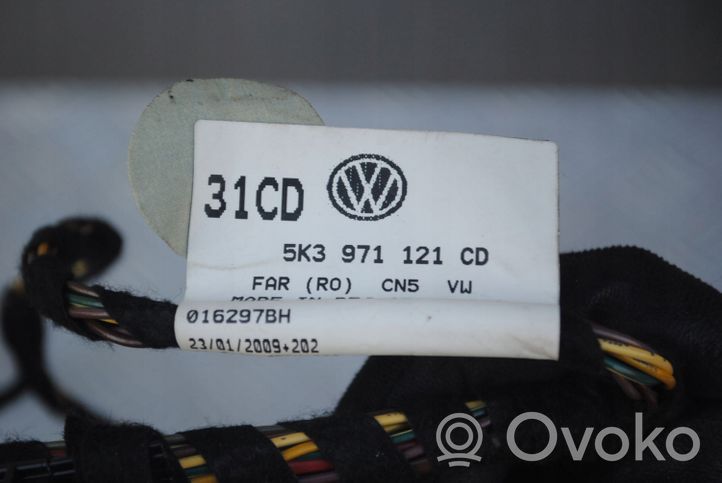 Volkswagen Golf VI Cablaggio porta anteriore 5K3971121CD