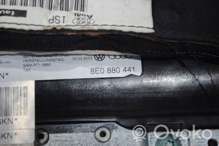 Audi A4 S4 B6 8E 8H Airbag sedile 8E0880441