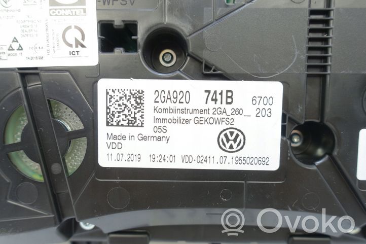 Volkswagen T-Roc Nopeusmittari (mittaristo) 2GA920740B