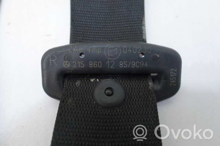 Mercedes-Benz CL C215 Front seatbelt 2158601285 NAPINACZ PAS B