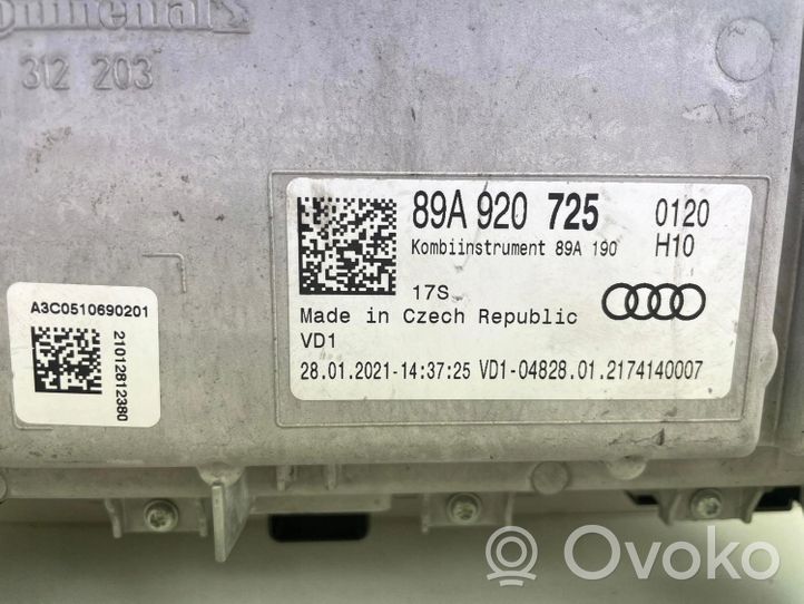 Audi Q4 Sportback e-tron Licznik / Prędkościomierz LICZNIK ZEGARY VIRTUAL AU