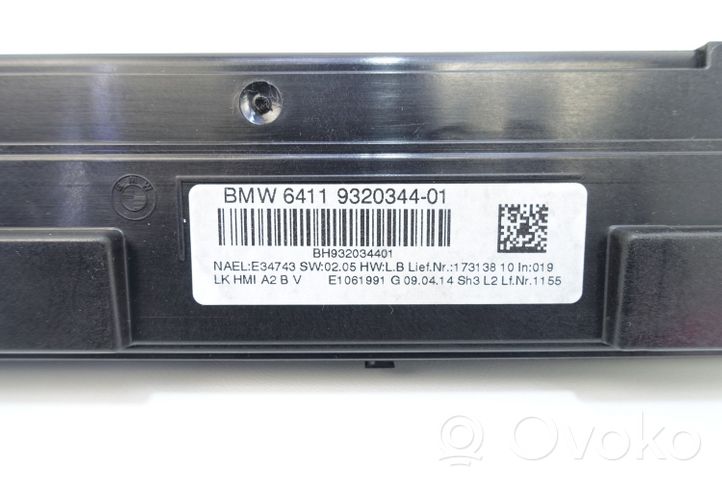 BMW 3 F30 F35 F31 Climate control unit 6411 9320344