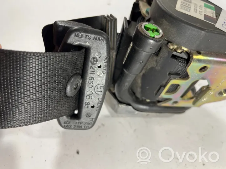 Mercedes-Benz E W211 Ceinture de sécurité arrière A2118600685