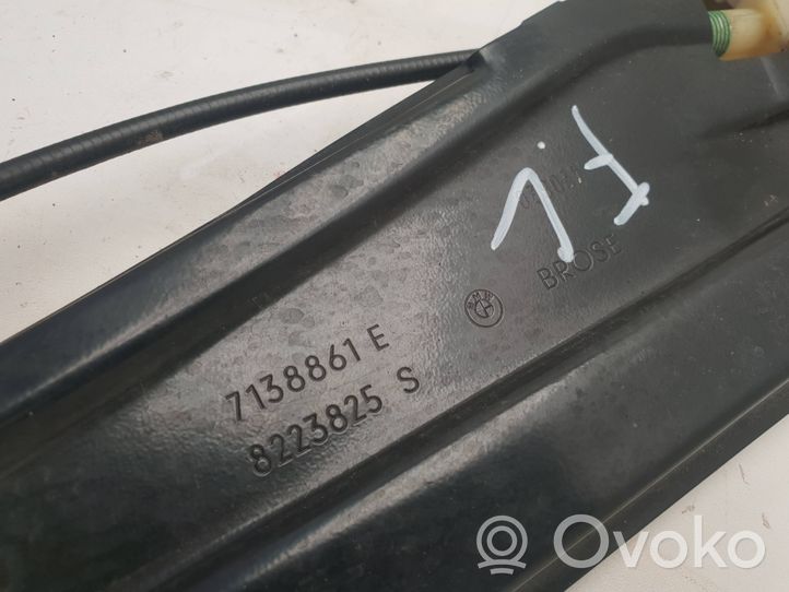 BMW 7 E65 E66 Mécanisme de lève-vitre avec moteur 7138861